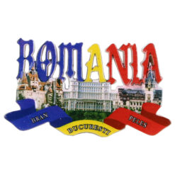 Magnet frigider din rasina 8.5x5 CM, Romania/Bucuresti