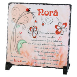 Placa ardezie "Nora..." 19x19 CM