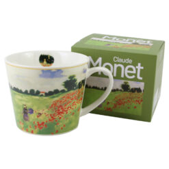 Cana portelan 600 ml, "Poppy Field" de Claude Monet, in cutie decorativa