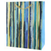 Punga cadou din hartie 26x32 CM, Dungi albastre
