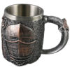 Cana din metal si rasina Cavaler 9x12 CM