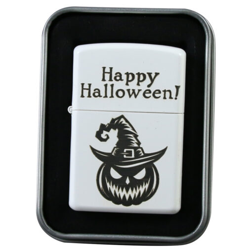 Bricheta metalica "Happy Halloween!", 4x5.5 CM, Dovleac