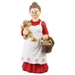 Figurina de Craciun, Doamna cu turta dulce 20 CM