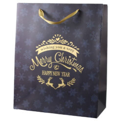 Punga cadou Craciun 26x32 CM, "Marry Christmas..."Fulgi de nea