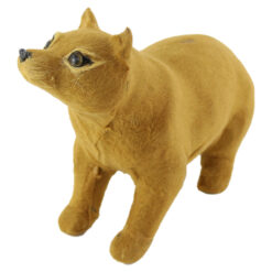 Figurina Urs din plastic cu blana 24x17 CM