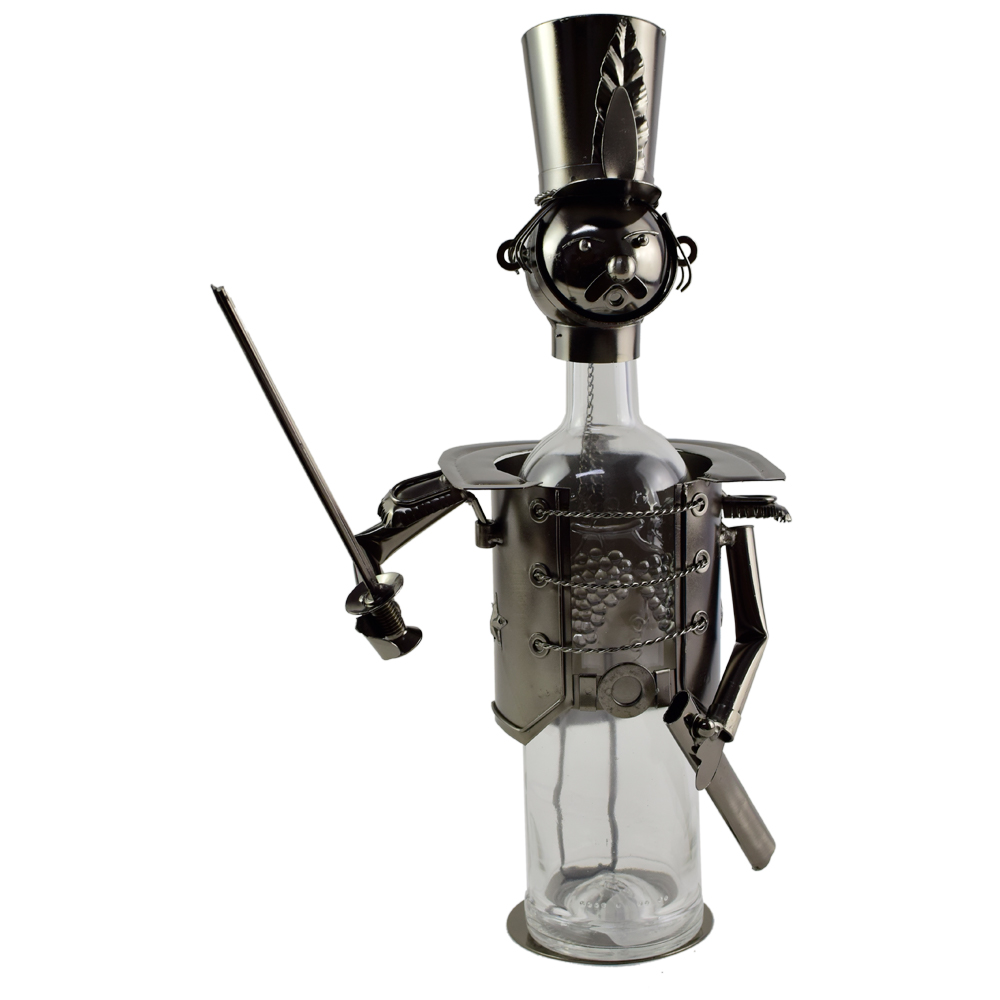 Suport sticla de vin, din metal Calaret 22x36 CM