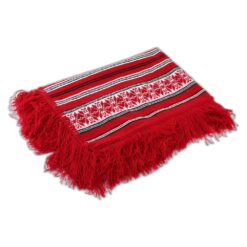 Fata de masa artizanat 220x140 CM Rosu/Alb