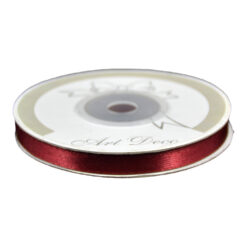 Rola panglica satin Bordo 6 mm x 25 m, Art Deco