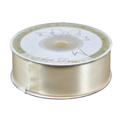 Rola panglica satin Crem 25 mm x 25 m, Art Deco