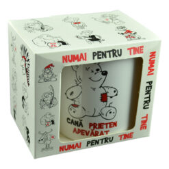 Cana ceramica 300 ml "Cana Prieten adevarat", in cutie decorativa - Funny Mug