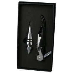 Set 2 accesorii pentru vin, Tirbuson cu dop