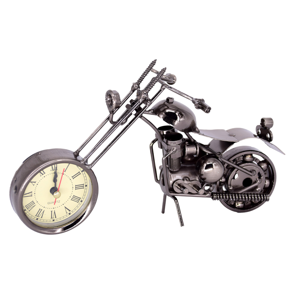Ceas de masa realizat din metal - Design Motocicleta - Diferite modele (Tip 1) - imagine 2