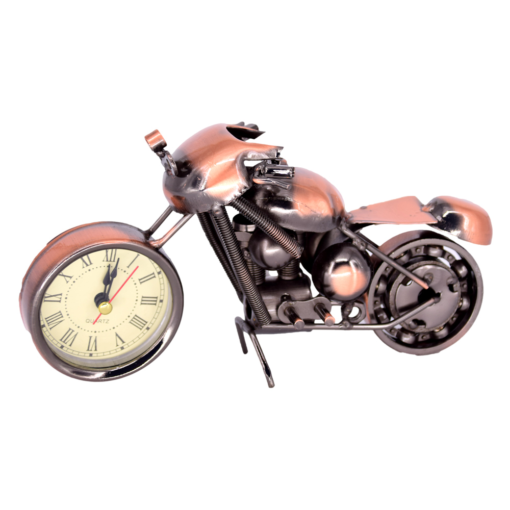 Ceas de masa realizat din metal - Design Motocicleta - Diferite modele (Tip 1) - imagine 4