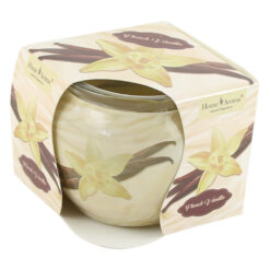 Lumanare parfumata in pahar French Vanilla, Home Aroma 220 gr