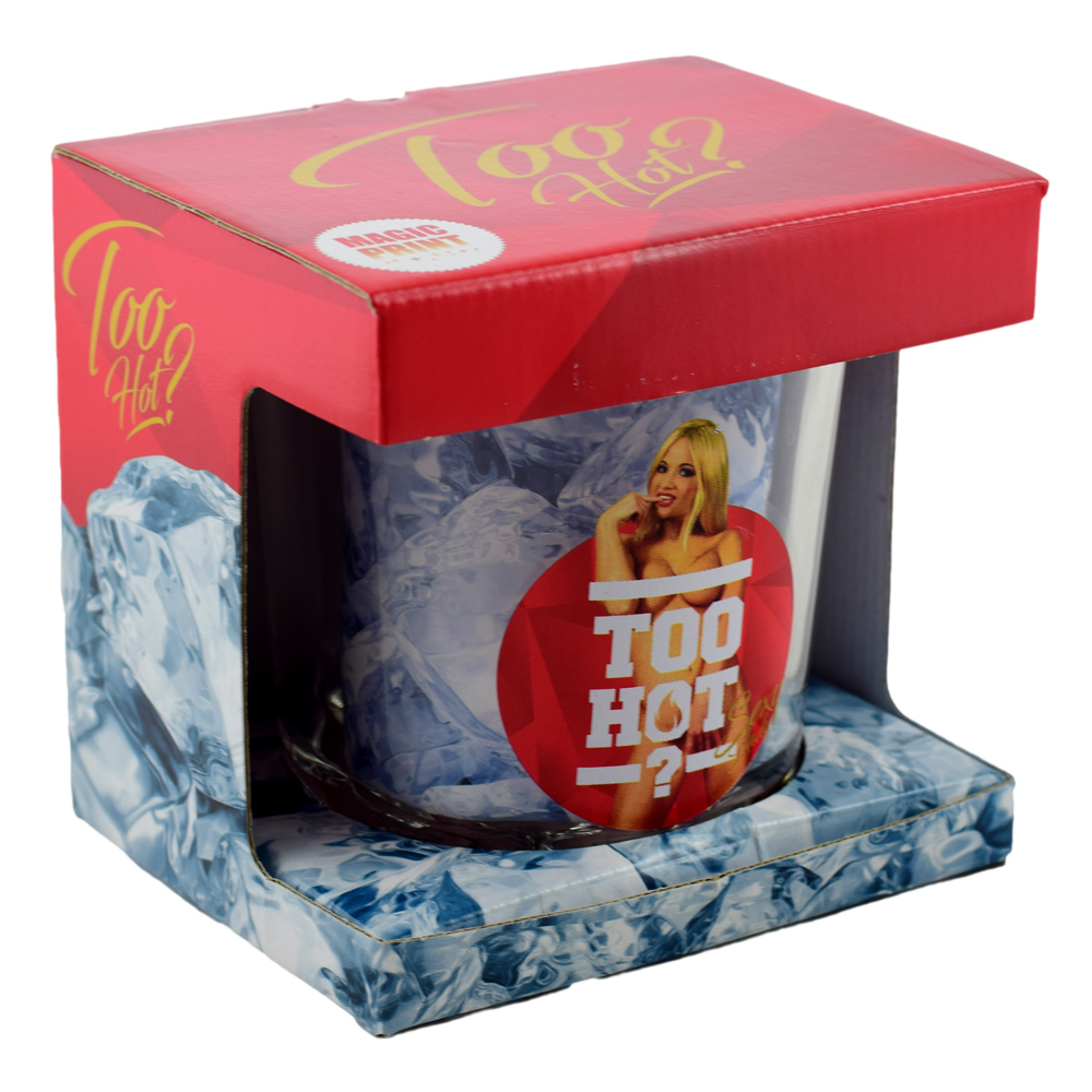 Frapiera gheata din sticla in cutie decorativa - Too Hot Woman - imagine 2