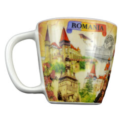 Magnet de frigider din ceramica Cana, Romania/Vlad Tepes 8 CM