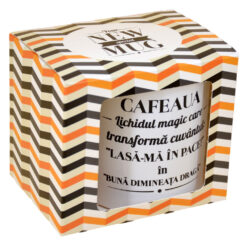Cana ceramica Boss Mug 300 ml "Cafeaua. Lichidul magic...", in cutie decorativa