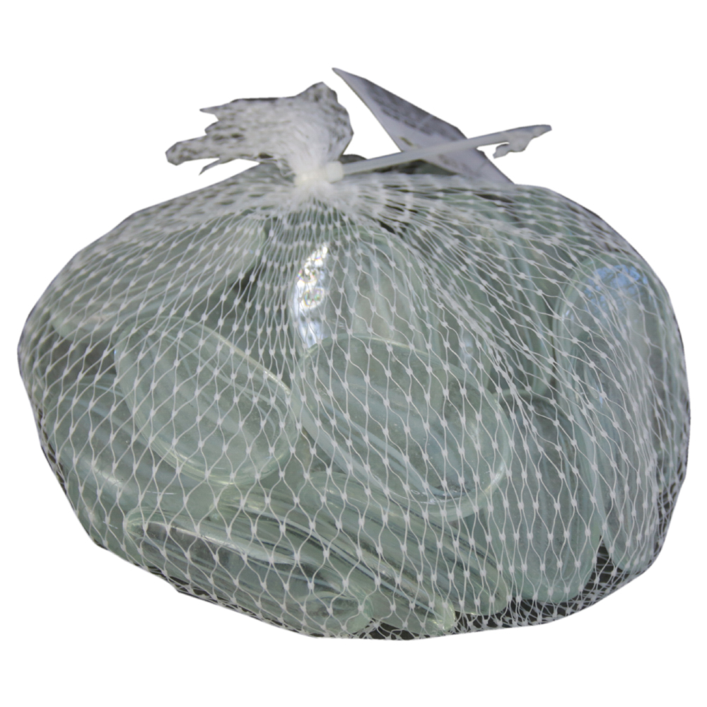 Pietre de sticle decorative Verde transparent 4 CM - 500 gr - imagine 2