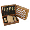 Set cadou Plosca cu accesorii si joc Sah, 24x18 CM, cu exterior pluta