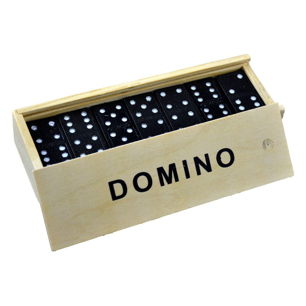 Set domino in cutie de lemn