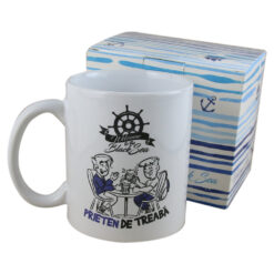 Cana ceramica 300 ml "Prieten de treaba", in cutie decorativa - Black Sea