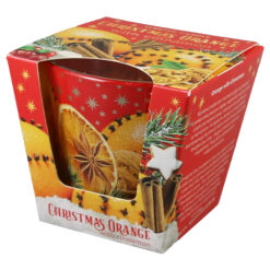 Lumanare de Craciun parfumata in pahar 115 gr, Christmas Orange