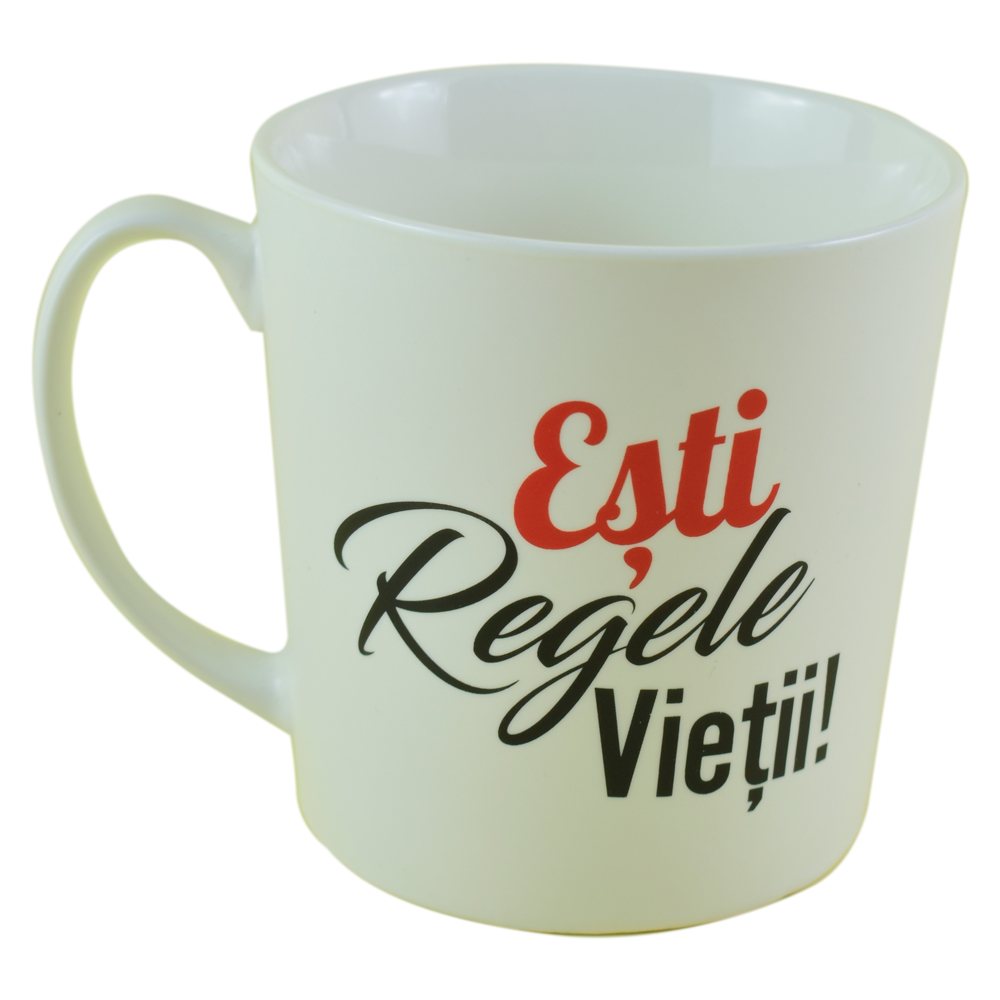 Cana You are the best din ceramica 480 ml "Esti regele vietii" - imagine 2