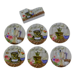 Set 6 suporturi pahare - Coffee 10 CM