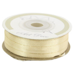 Rola panglica satin Natur 3 mm x 50 m