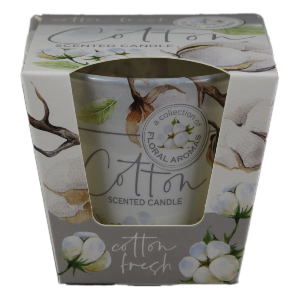Lumanare parfumata in pahar Cotton Fresh