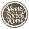 Suport oale traforaj din lemn "Home sweet home" 20 CM