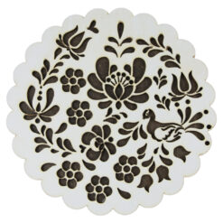 Suport oale traforaj din lemn cu pasare 16 CM