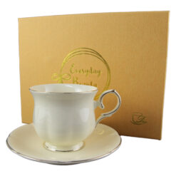 Ceasca cu farfurie "Clark" in cutie decorativa