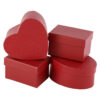 Set 4 cutii cadou 12/10/9/12 CM - Rosu