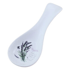 Suport pentru linguri din ceramica 9x25 CM, Romantic Love, Lavanda