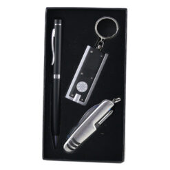 Set cadou pentru barbati, Briceag cu pix si breloc