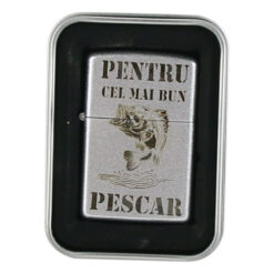 Bricheta metalica "Pentru cel mai bun Pescar", 3.5x5.5 CM, Argintiu