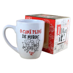 Cana ceramica "O cana plina de noroc", 300 ml, in cutie decorativa