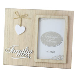 Rama foto din lemn Dim. poza 10x15 CM, "Familia mea/Mereu impreuna"