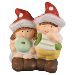 Figurina Copii din ceramica cu dovlecel 7 CM