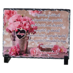 Placa ardezie "Koszonom Edesanyam..." 19x14 CM