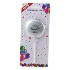 Lumanare tort "La multi ani" Balon 6 CM