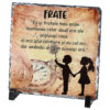 Placa ardezie "Eu si Fratele meu..." 19x19 CM