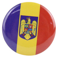 Set 50 Insigna tricolor cu stema Romaniei, 3 CM