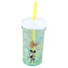 Pahar din plastic cu capac si pai 460 ml, Disney 100 Urban