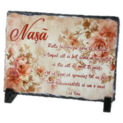 Placa ardezie "Nasa...Multe lucruri..." 19x14 CM
