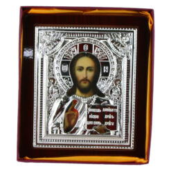 Icoana pe lemn, relief 18x21 CM, Isus