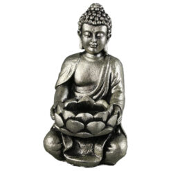 Suport candela din metal Buddha 8x14 CM