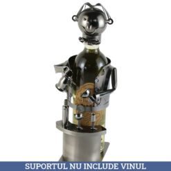 Suport sticla de vin, din metal Barman 14x33 CM