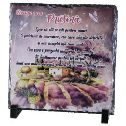 Placa ardezie "Draga mea Prietena..." 19x19 CM